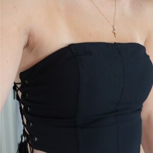 Kendall & Kylie Elegant Black Top